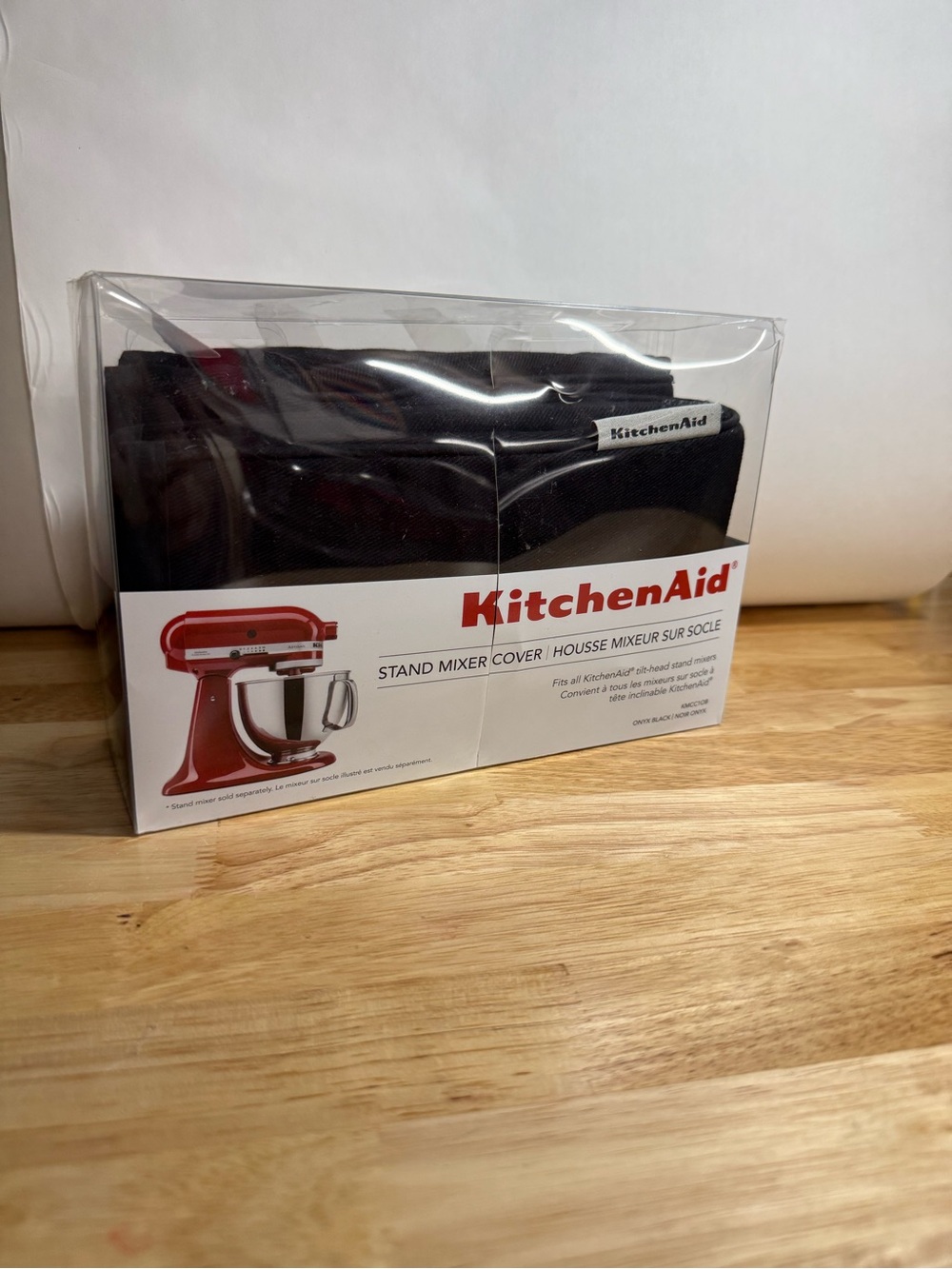 New KitchenAid Stand Mixer Cover Black Pockets - Picture 2 of 6
